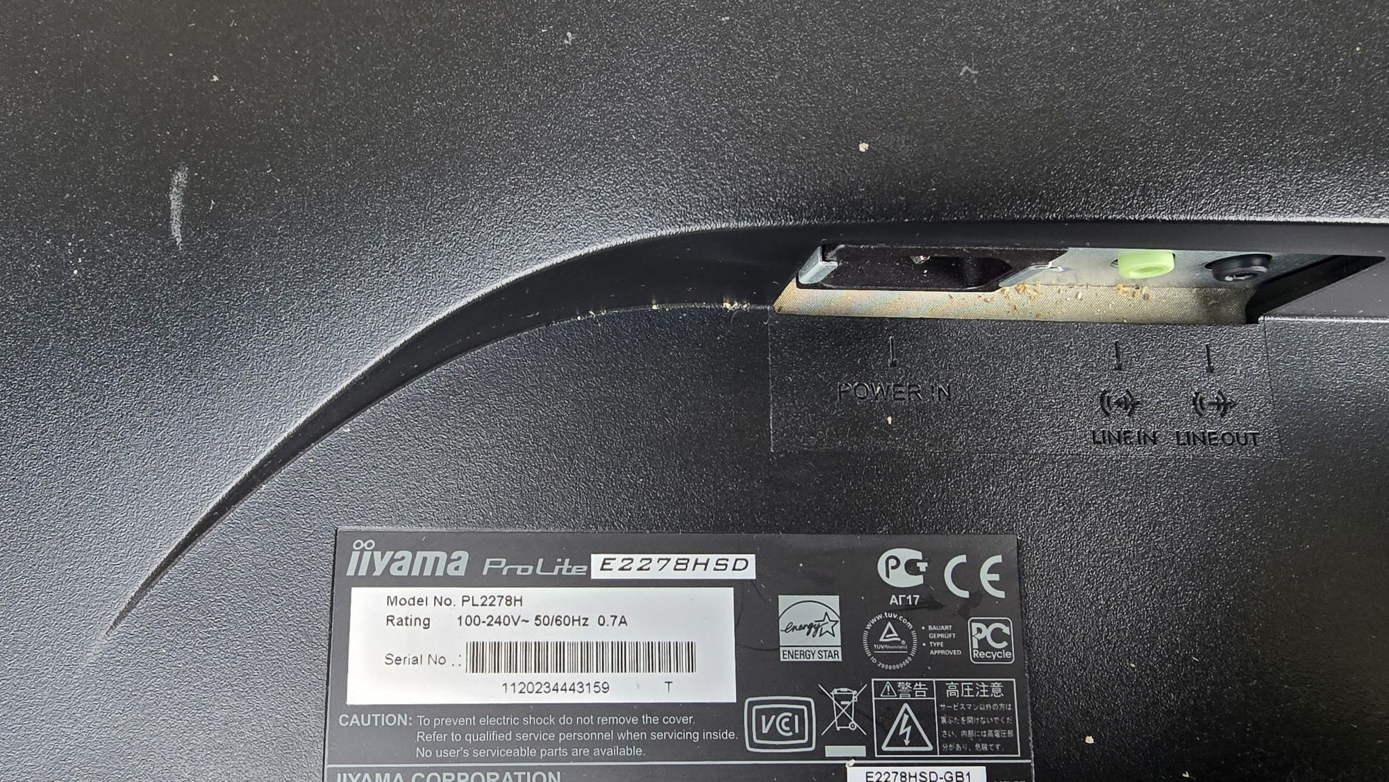 Monitor iiyama prolite e2278hsd