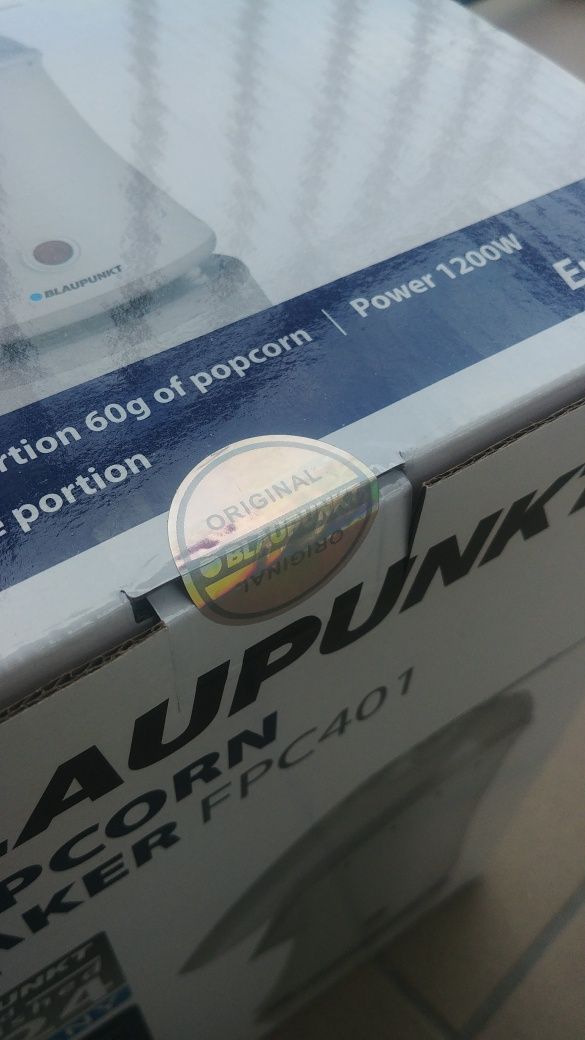 Automat do popcornu beztłuszczowy