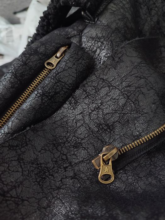 Czarny kożuszek Big star kurtka damska futerko r. S