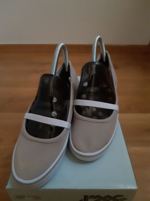 Eleganckie espadryle nowe black + używane beż r 39/40