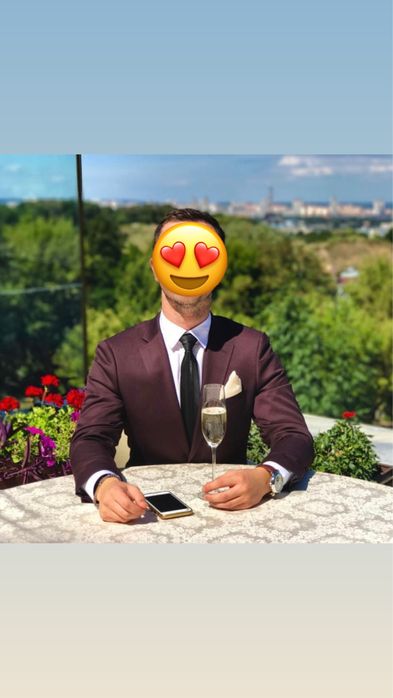 Garnitur Albione bordowy