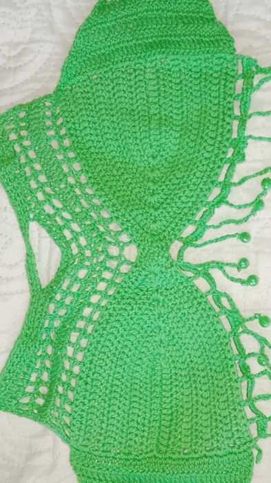 Top plażowy na szydełku