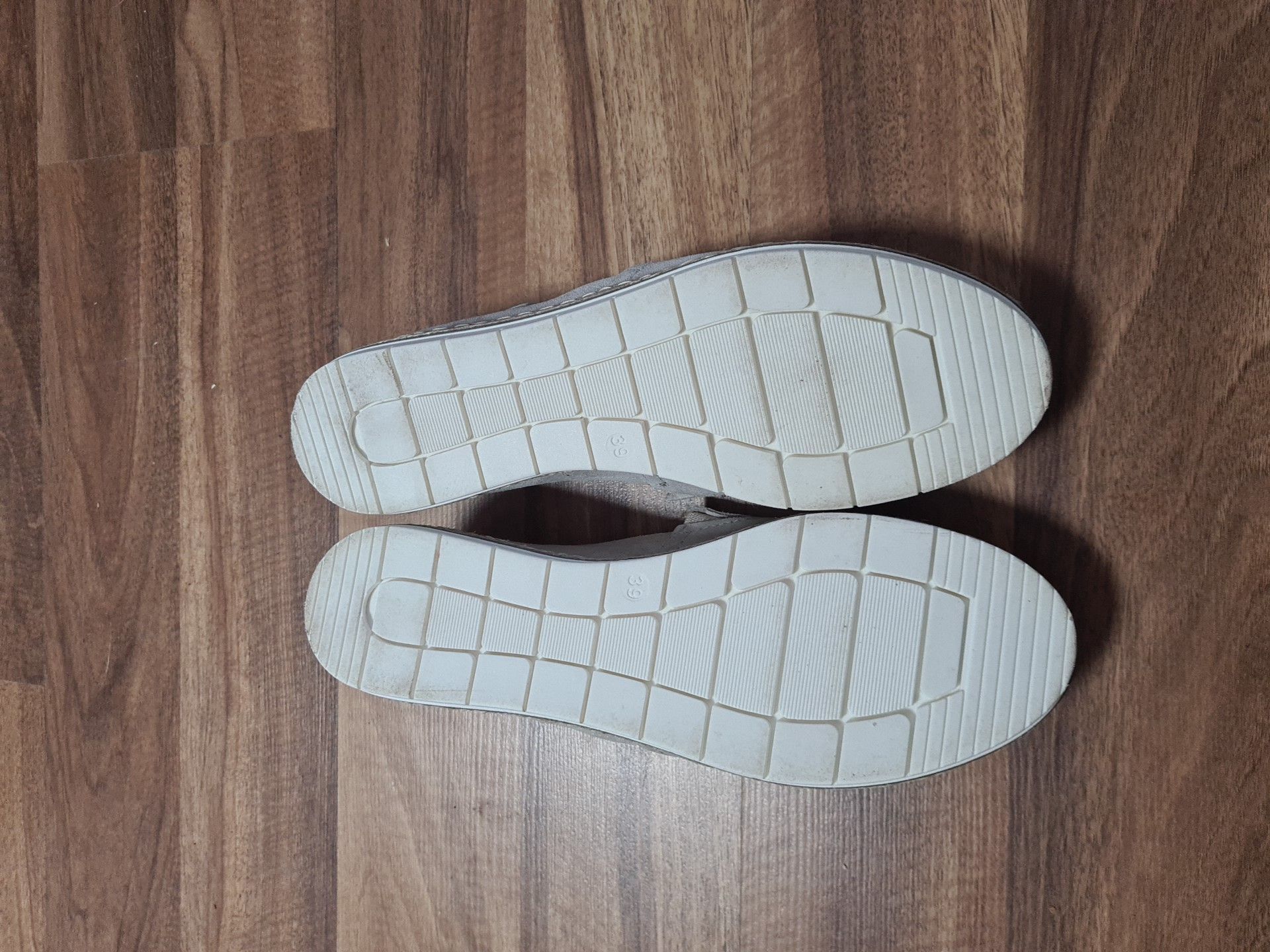 Anna Field leather espadryle wkładane damskie Szare rozmiar 39