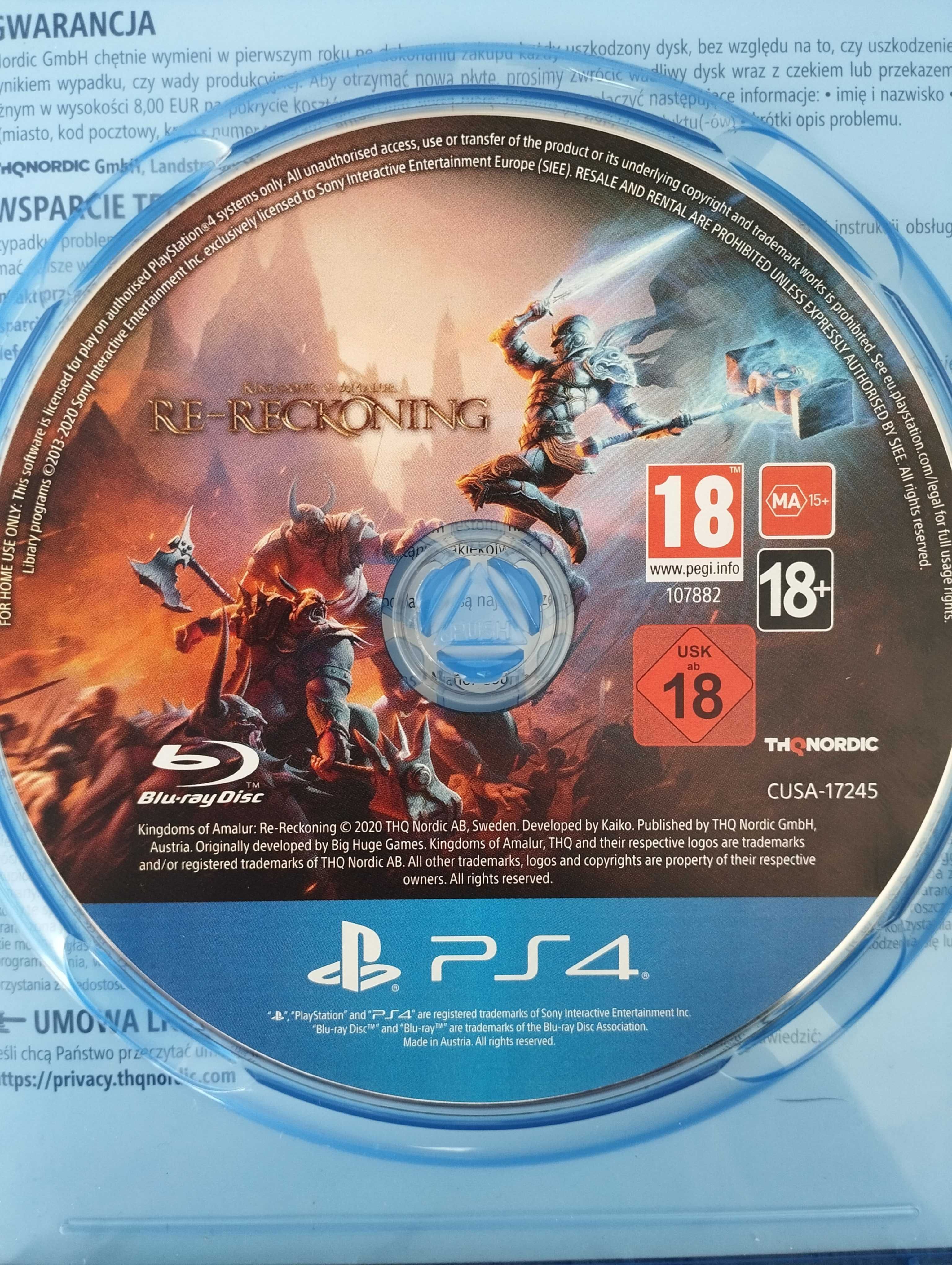 Gra Kingdoms of Amalur Re-Reckoning PS4/PS5 Playstation
