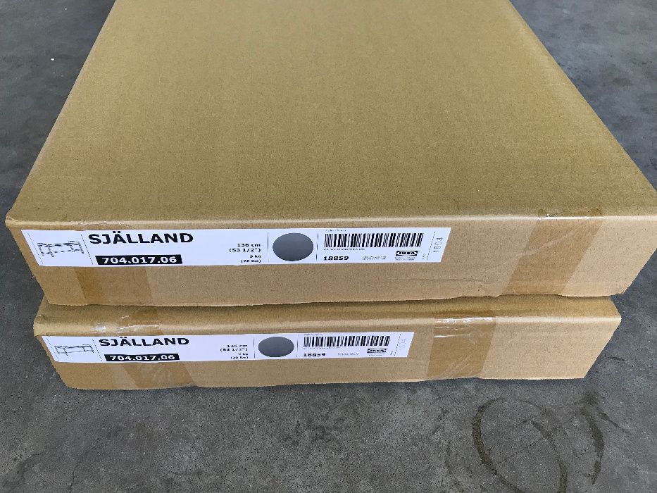 IKEA SJALLAND ławka szary 136cm