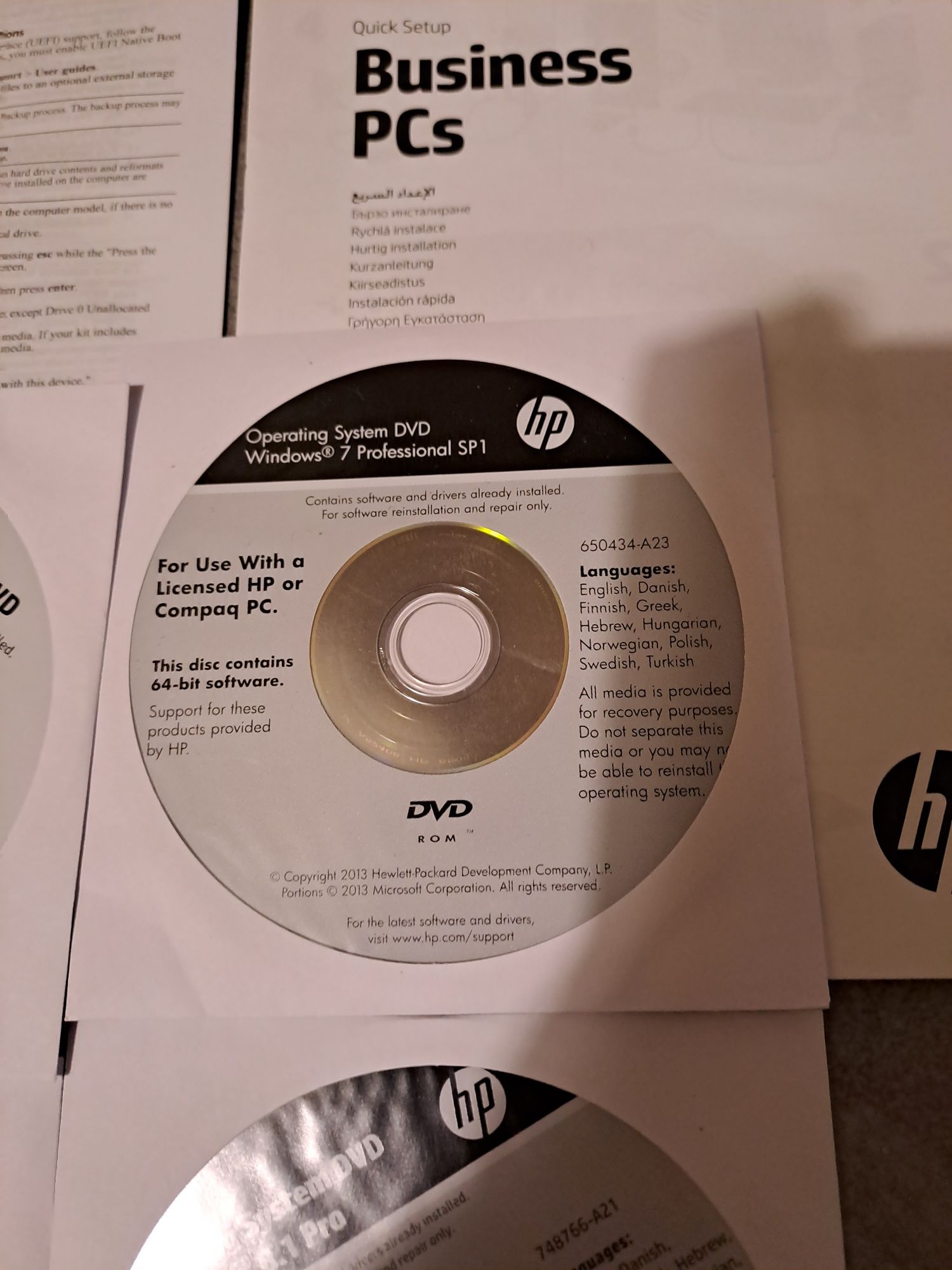 Windows 8.1 PRO 64Bit/Windows 7 Professional sp1 64