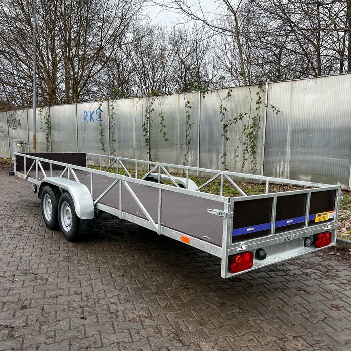 Wynajem przyczepy dwuosiowej - dłużyca - 6 x 1,25m