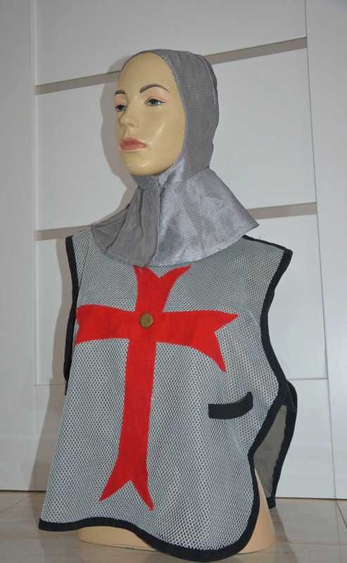 Przebranie kostium strój karnawałowy Rycerz Krzyżak Wojownik Król 134