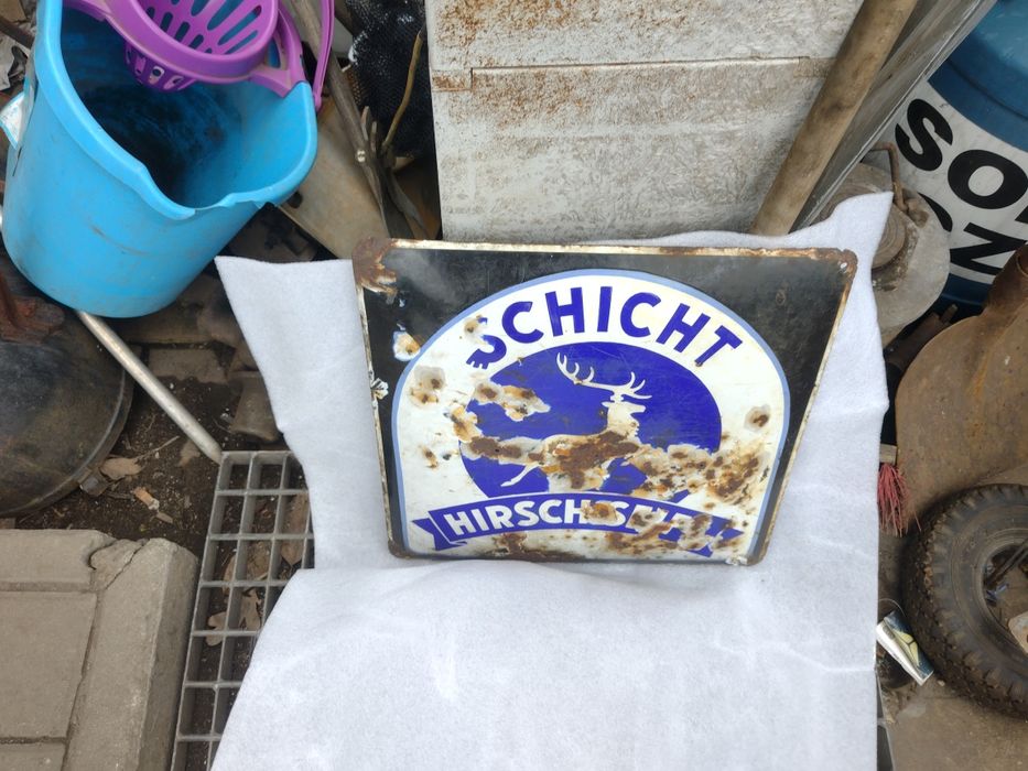 Stara Reklama Emaliowana.Szyld Emaliowany Zabytek.