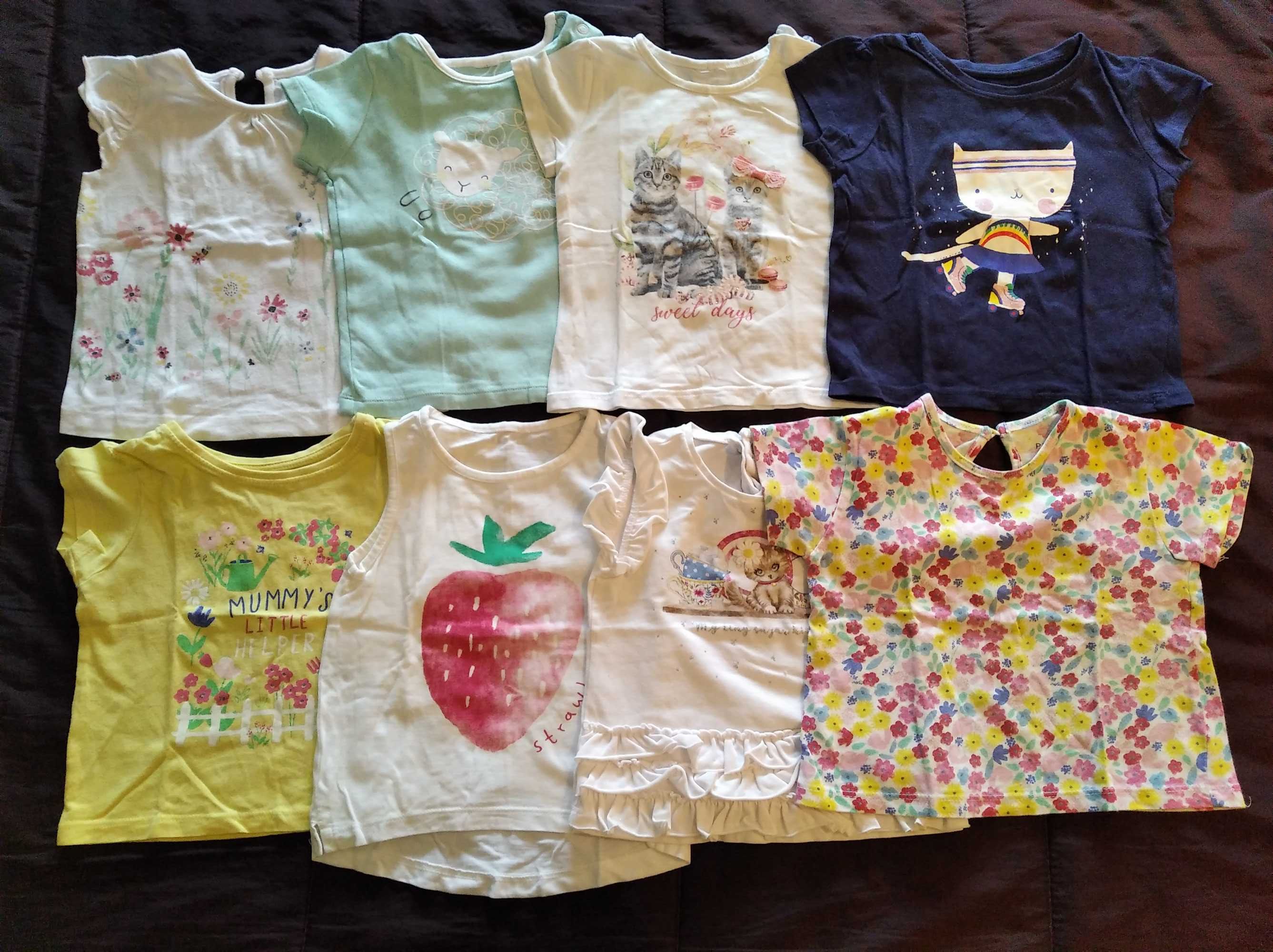 8 lotes de roupa de menina 9 meses - 1 ano