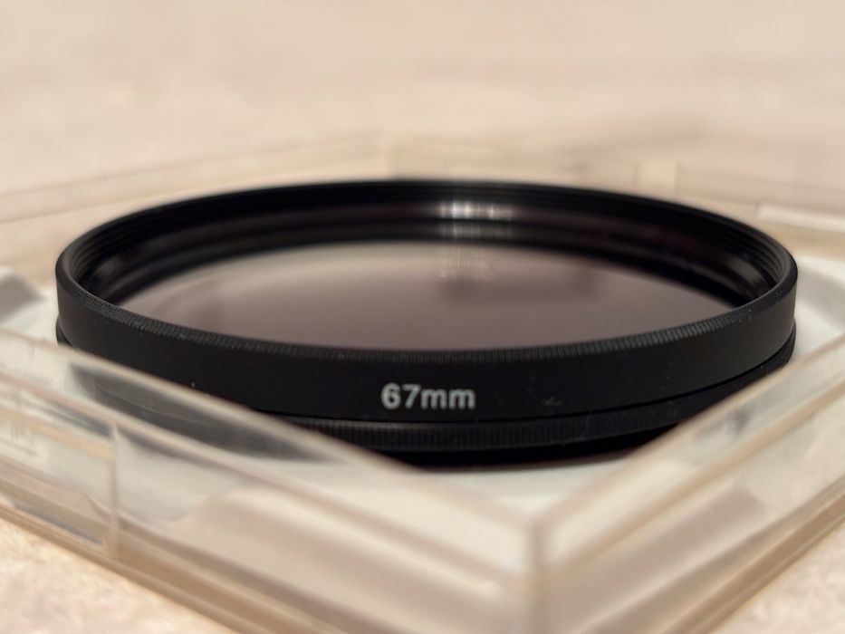 Filtr połówkowy szary ND 67 mm