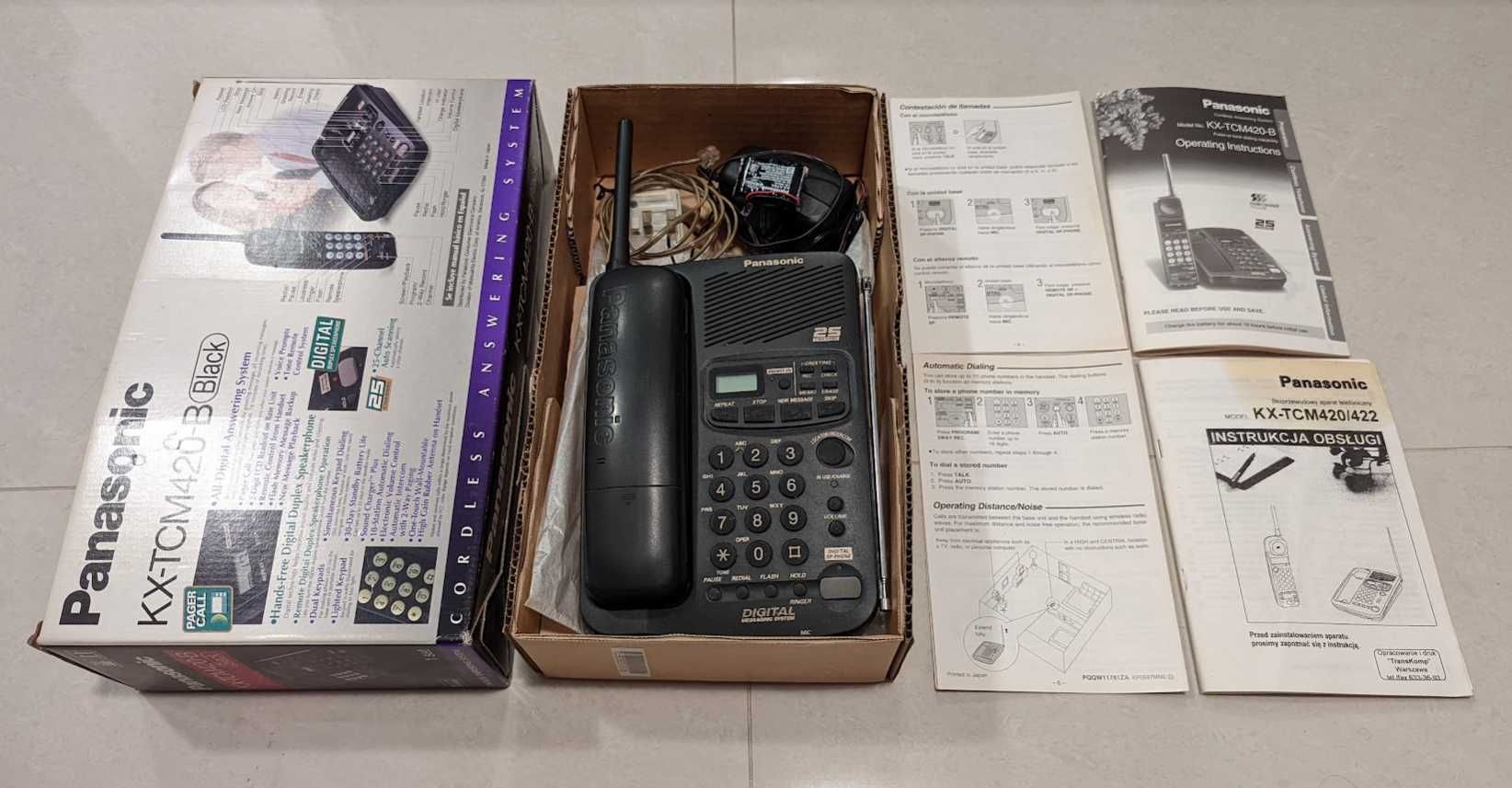 Telefon Panasonic KX-TCM420-B | stacjonarny | BDB- | W-wa