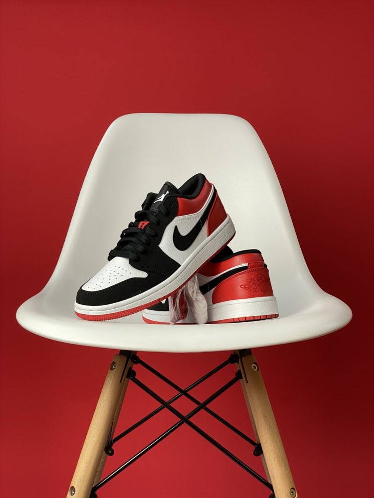 Buty Nike Air Jordan 1 low Black Toe 36-45 unisex trampki