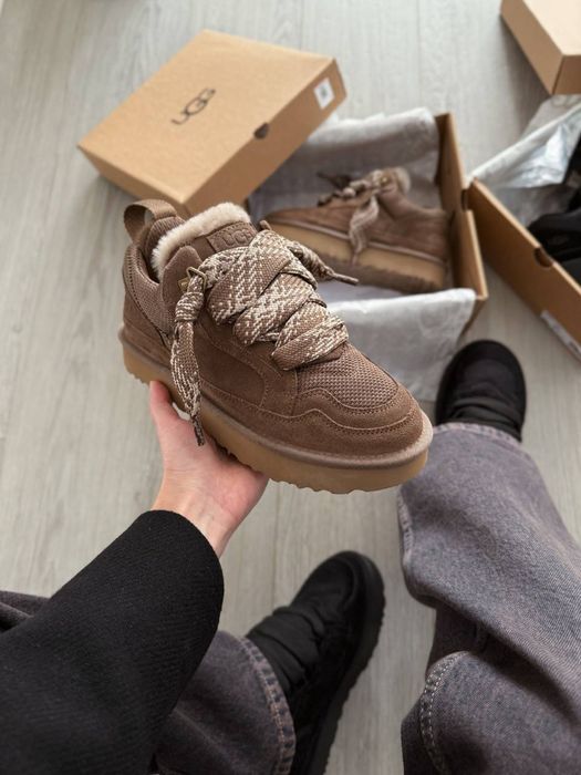 Коричневі угг ловмел, Ugg Lowmel Sneakers Brown, шоколадні угг ловмели
