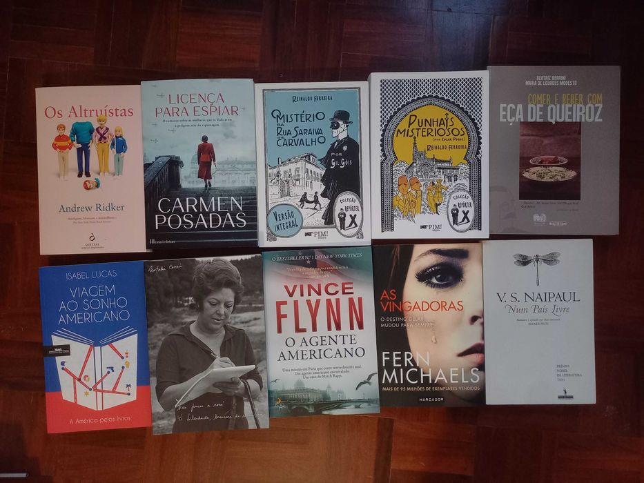 Lote de 80 livros (ficção)
