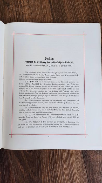 Die Begründung der Kaiser-Wilhelm-Bibliothek in Posen, 1904 – oryginał