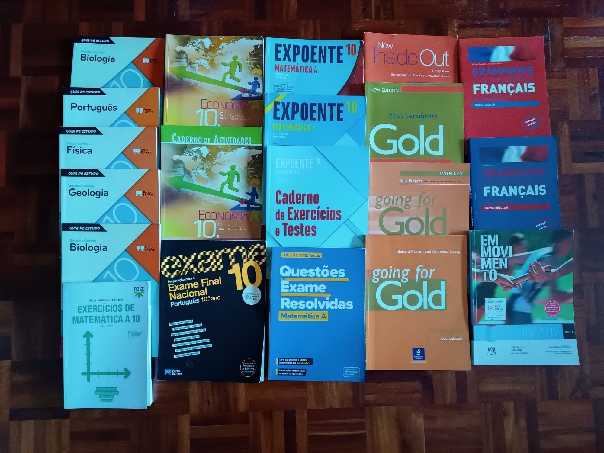 livros manuais cadernos atividades 10º 11º 12º todas as disciplinas