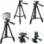 STATYW NA APARAT telefon stojak tripod 103cm uchwyt do zdjęć z pilotem