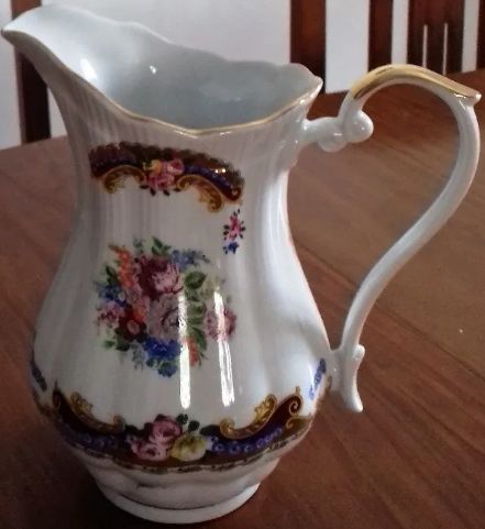 3 peças de porcelana Limoges pintadas à mão (NOVAS)