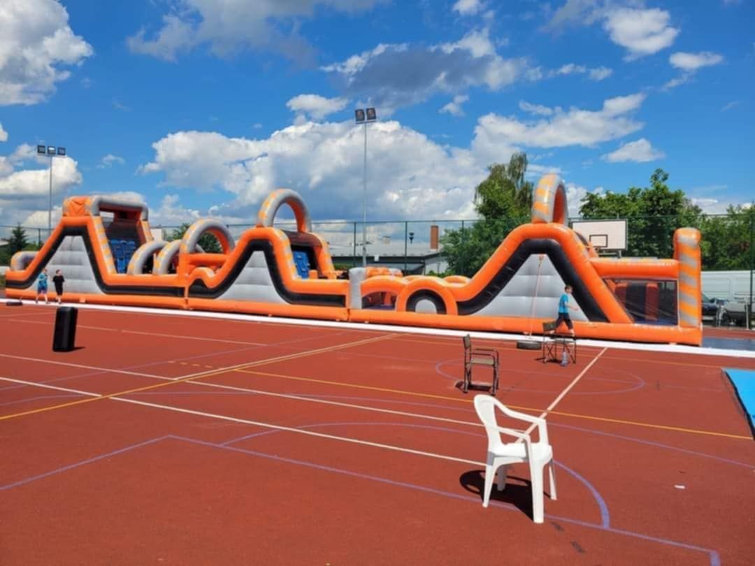Dmuchany tor przeszkód 30m ! Wynajem dmuchańce, zamki i zjezdzalnie!