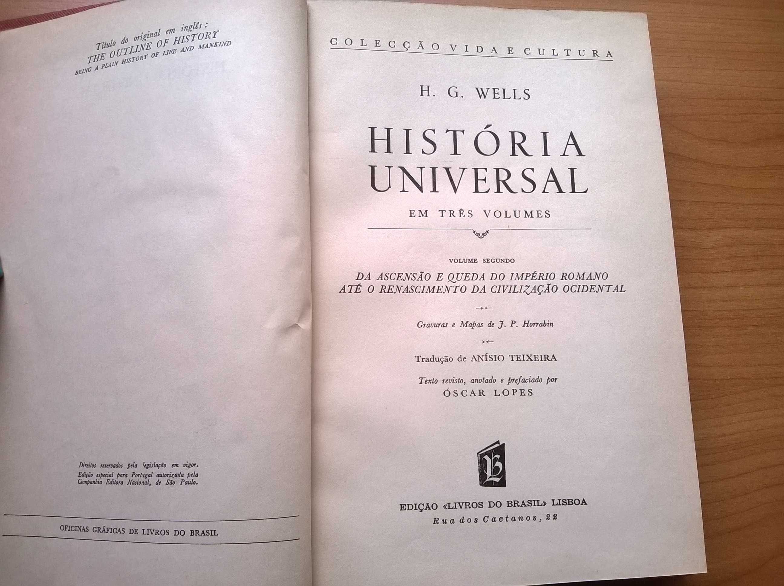 História Universal (em 3 vols) - H. G. Wells