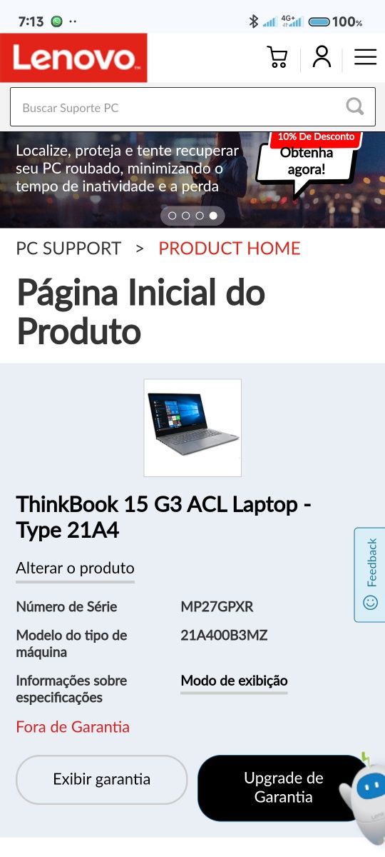 Laptop Lenovo thinkbook 15 g3