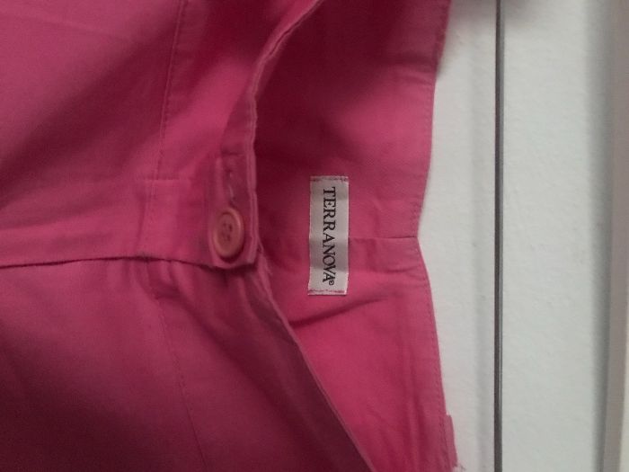 TERRANOVA różowe SUPER spodnie r. 27 S b. db. stanie + top gratis