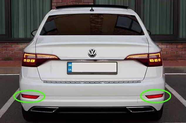 Катафоты отражатели Джетта 6 Джетта 7 VW Jetta USA США Европа бампера