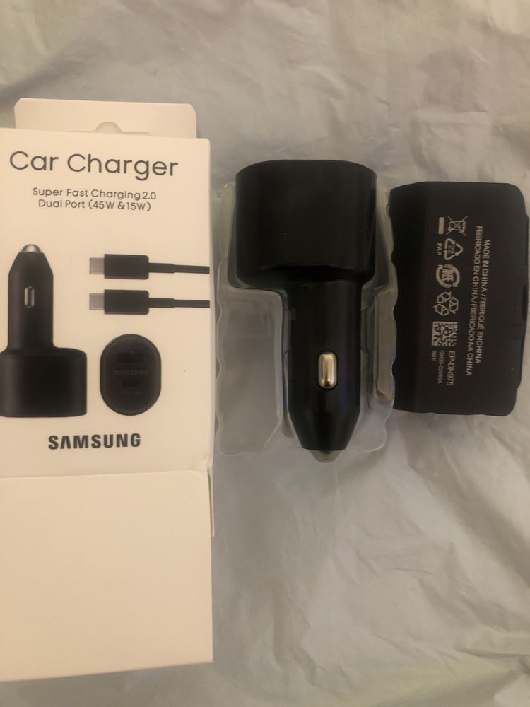 Oryginalna ładowarka Samsung samochodowa 60w 2xusb z kablem