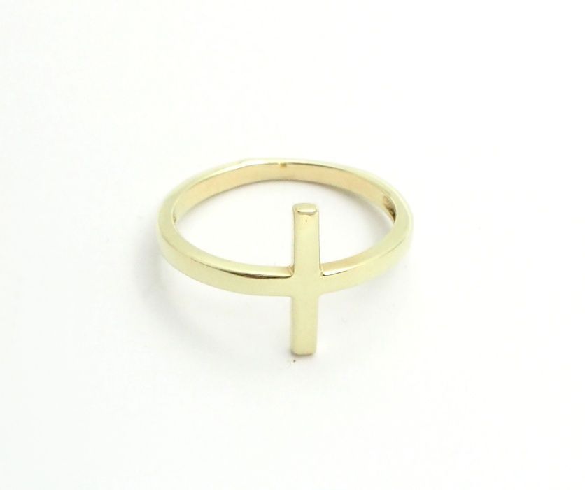 złoty pierścionek NOWY pr. 585 Piękny oryginalny Polecam !