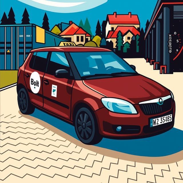 Mobilna reklama na samochodach Bolt – wysoka widoczność