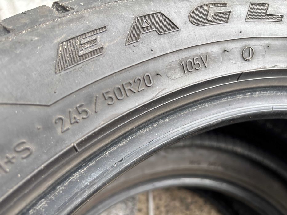 245-50-R20 GOODYEAR EAGLE= пара 2 штуки летней резины GERMANY 2023