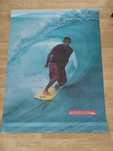 Poster Quiksilver em tela micro perfurada para pendurar