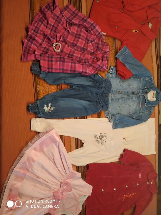 Ubranka dla dziewczynki rozmiar 86