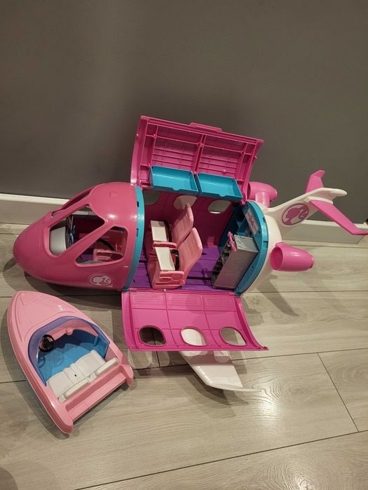 Samolot,lódź Barbie.