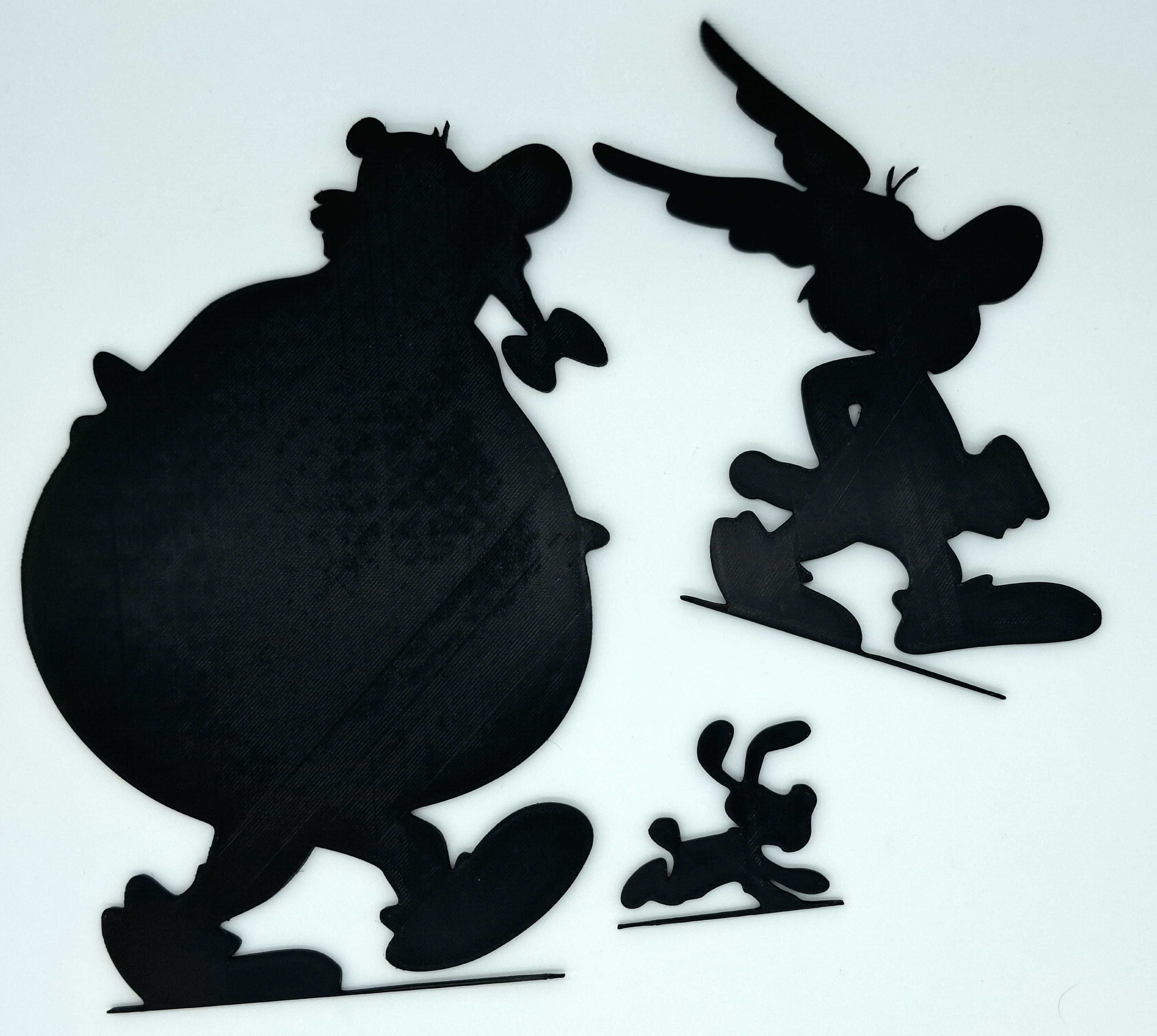 Asterix, Obelix i Idefix, 2D, dekoracja na ścianę, płaską powierzchnię