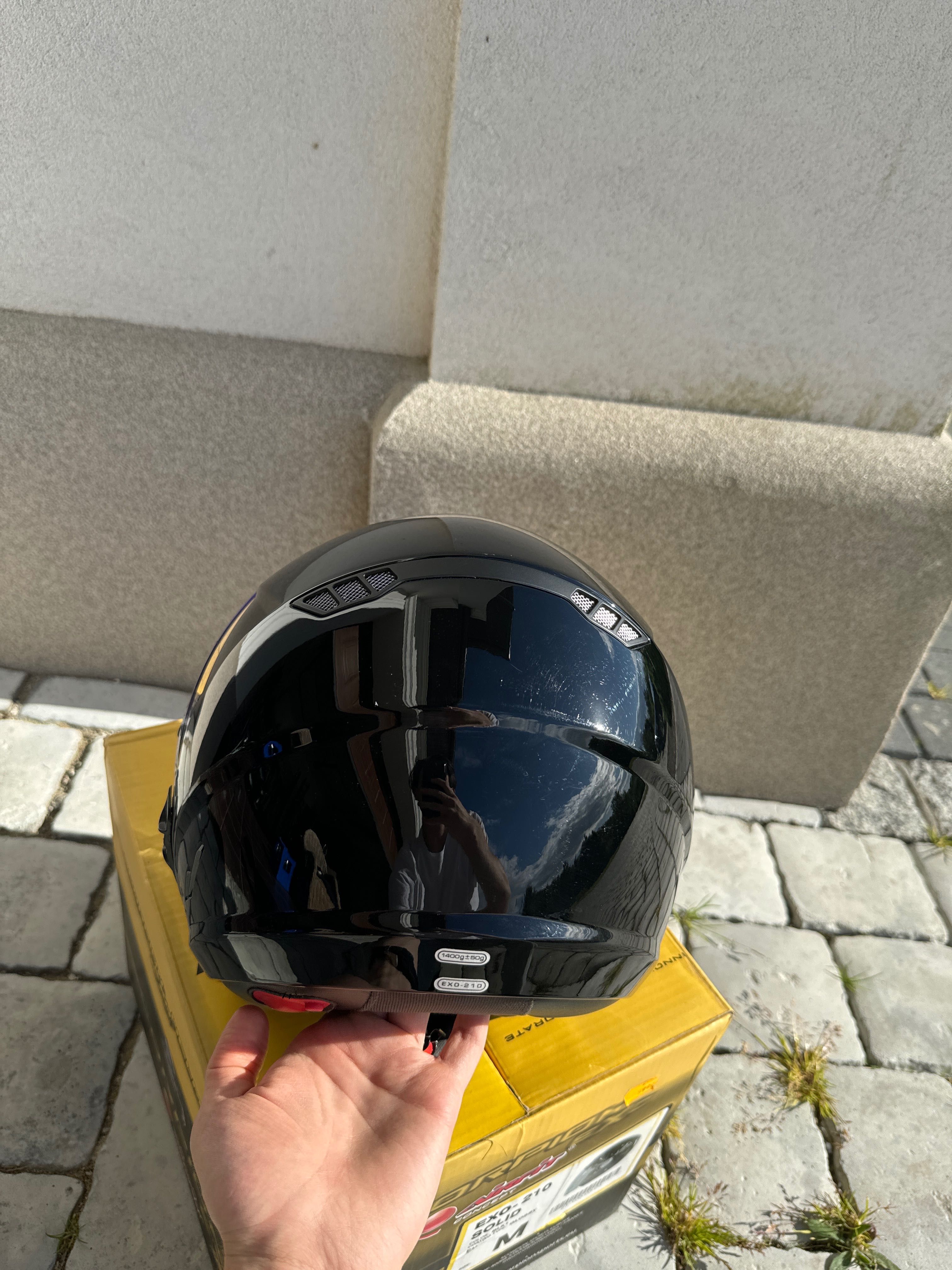 Kask Scorpion Exo 210 Solid - Czarny, M