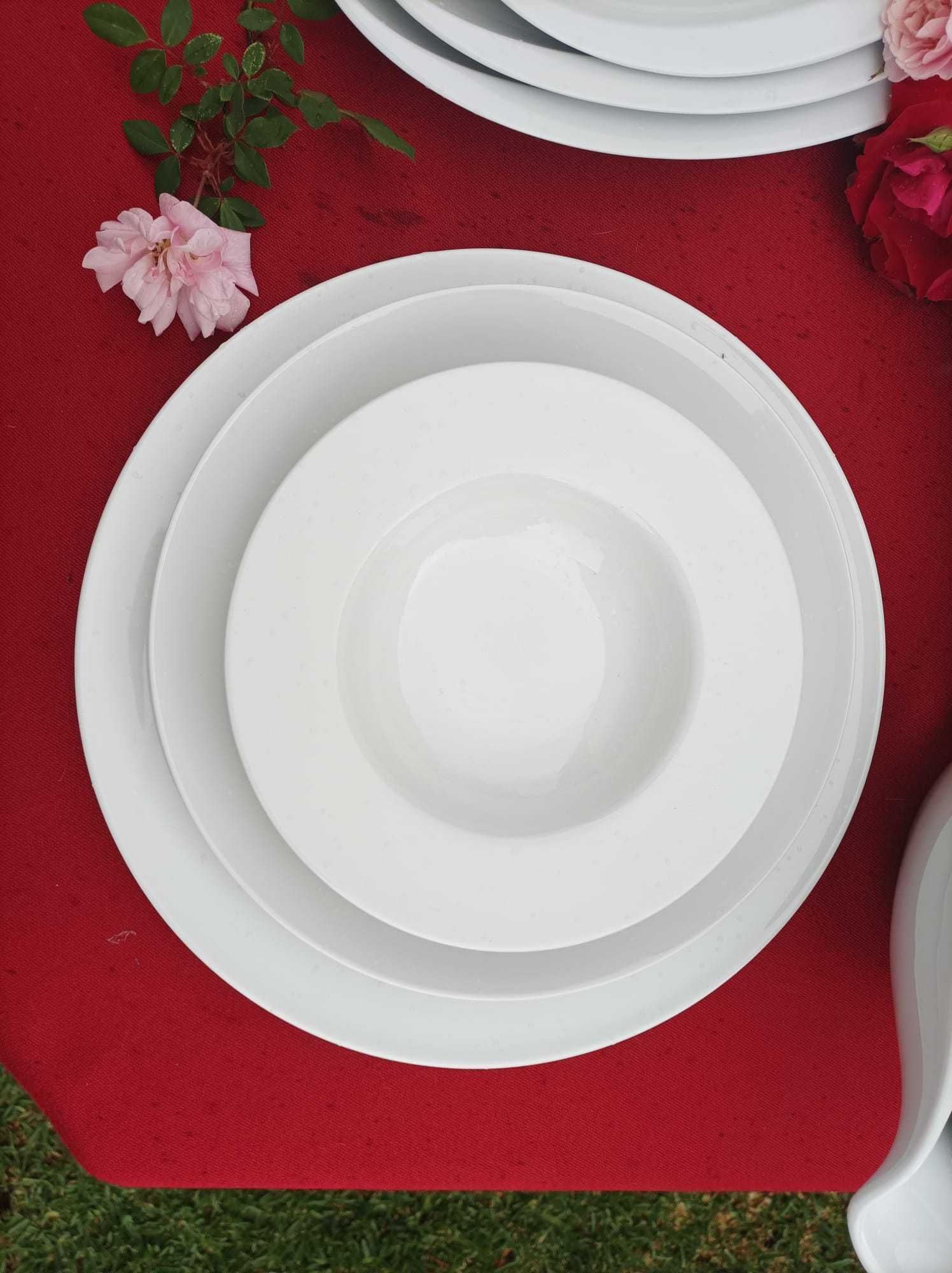 Elegante Serviço em Porcelana Branca **NOVO** Venda Avulso