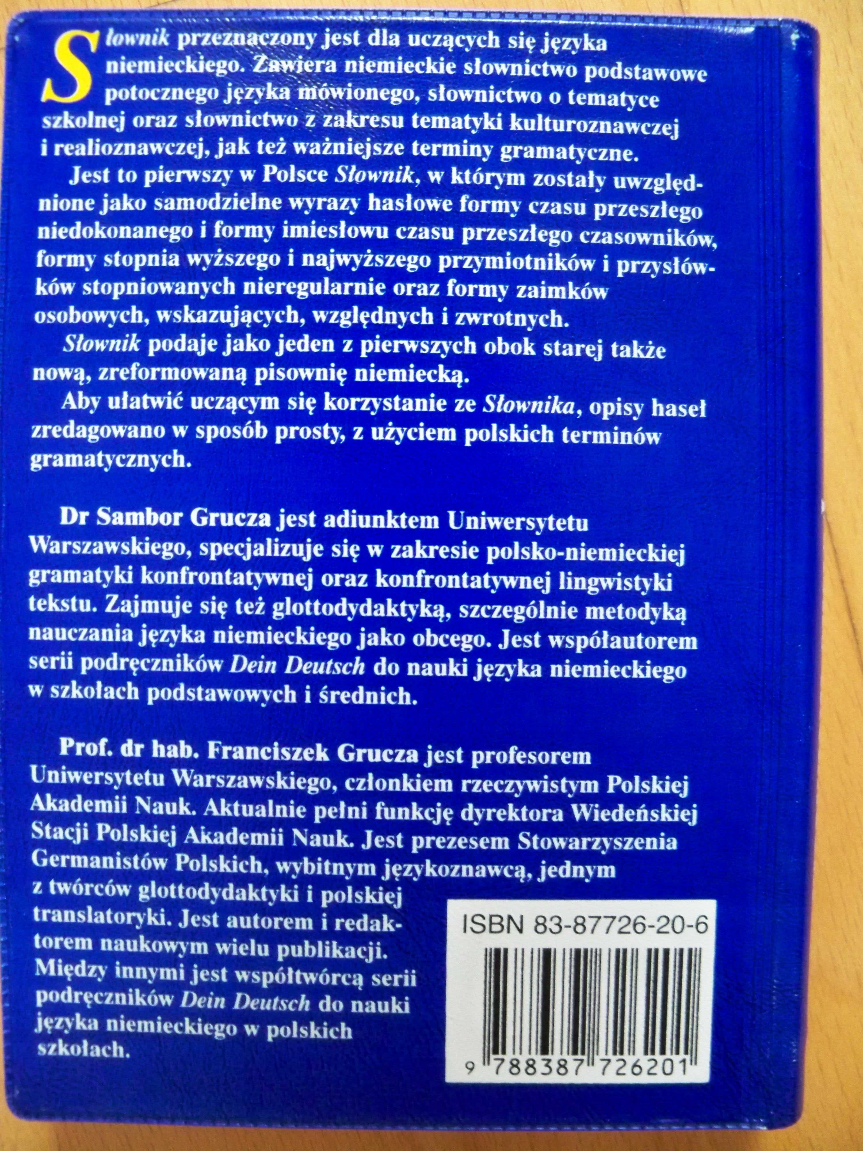 Praktyczny słownik niemiecko-polski ,polsko niemiecki -Sambor Grucza
