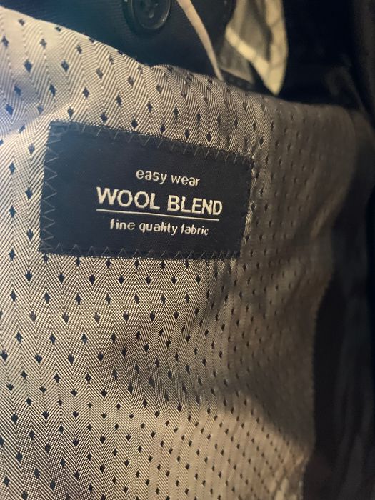 Garnitur ślubny stan idealny z wełny! przepiękny Lavard