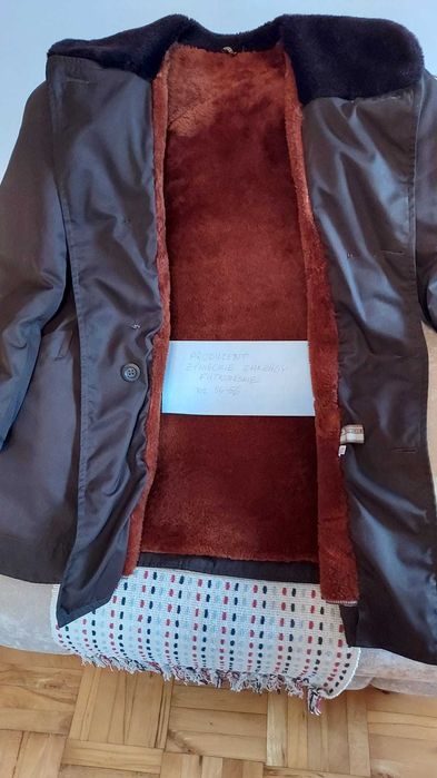 Kożuch męski naturalny nowy