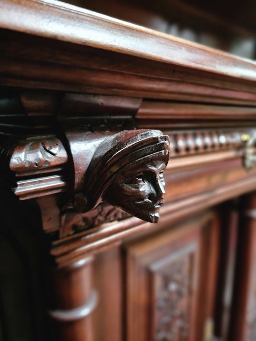 Zabytkowy kredens kredensy eklektyczne para 2 szt #1556 Stylowy Węgrów