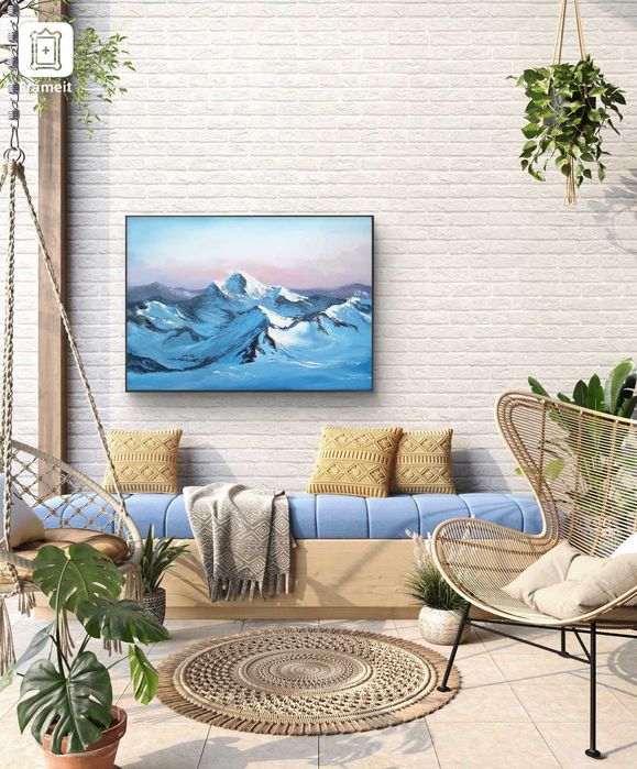 картина "Де сніг торкається небес"