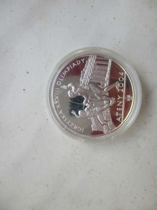 Srebrna moneta Igrzyska Olimpijskie z 2004 roku
