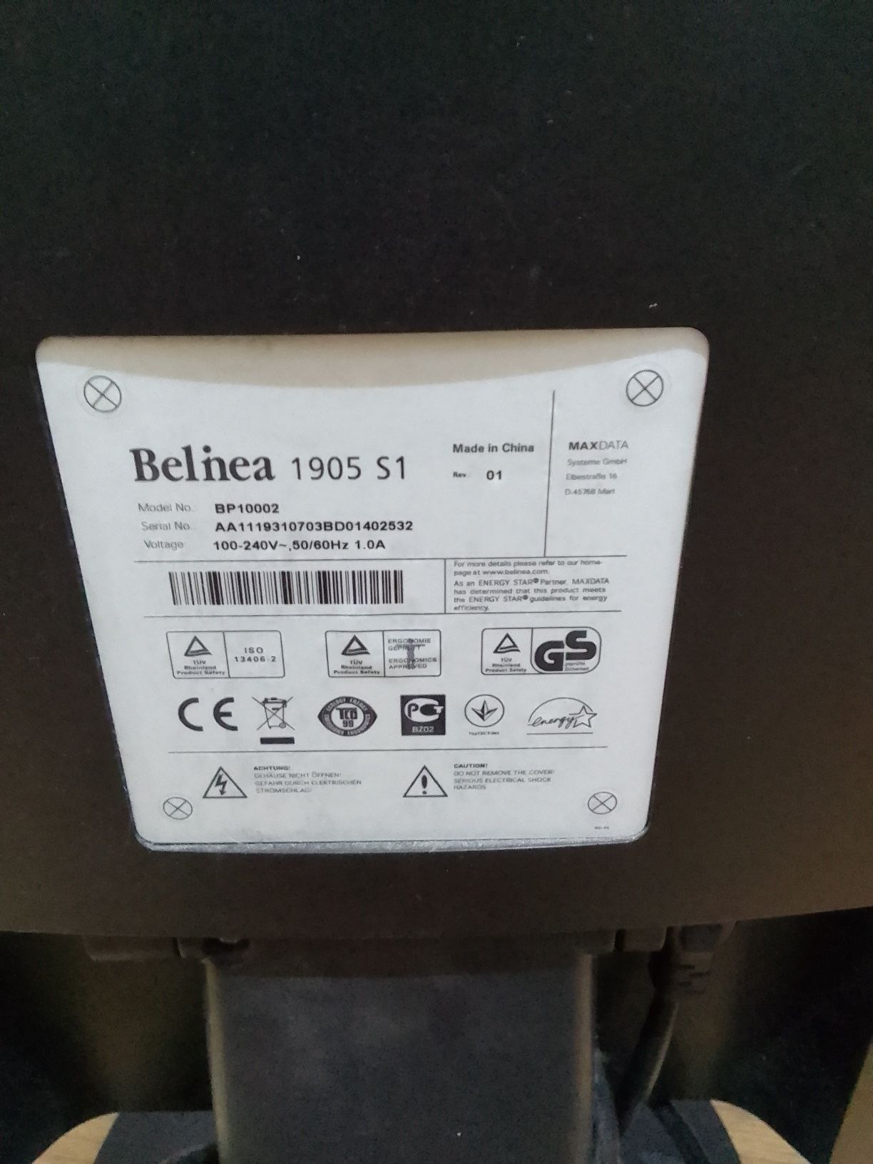 Monitor balinea BP 10002