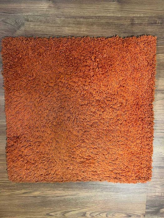 Dywan IKEA Hampen zielony i pomarańczowy