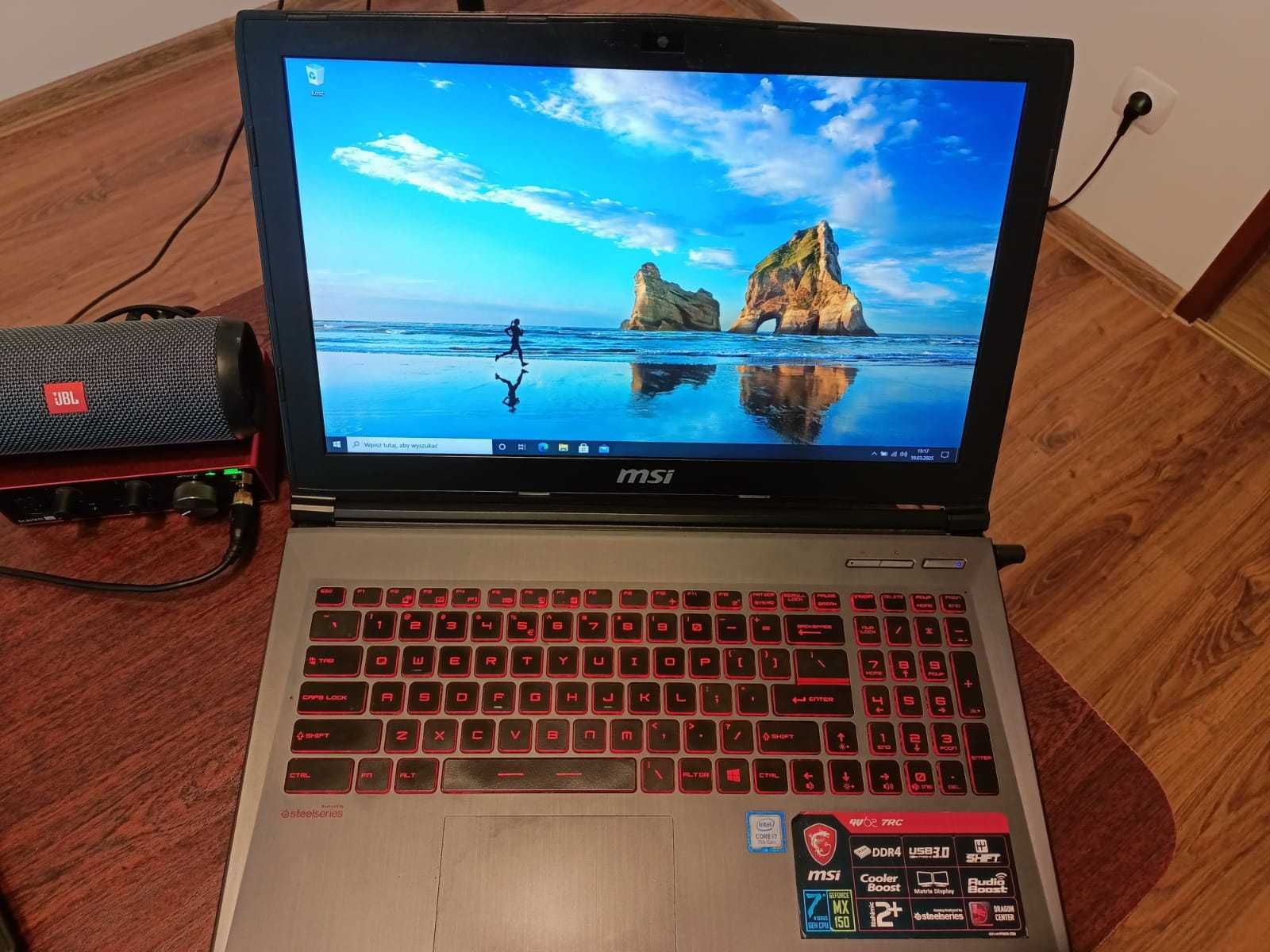 Laptop Gamingowy MSI GV62 7RC - [Intel Core i7, 32GB DDR, 15,6']