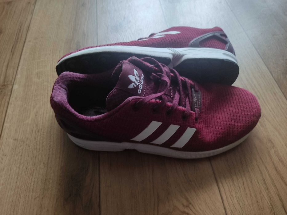 Adidas ZX Flux bordowy, stan bardzo dobry