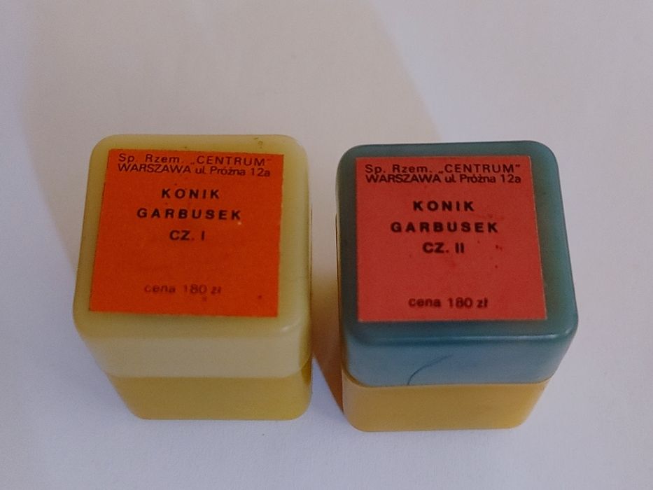 Bajki na rzutnik 2 części Konik Garbusek 2 szt. Retro bajki Ania Jacek