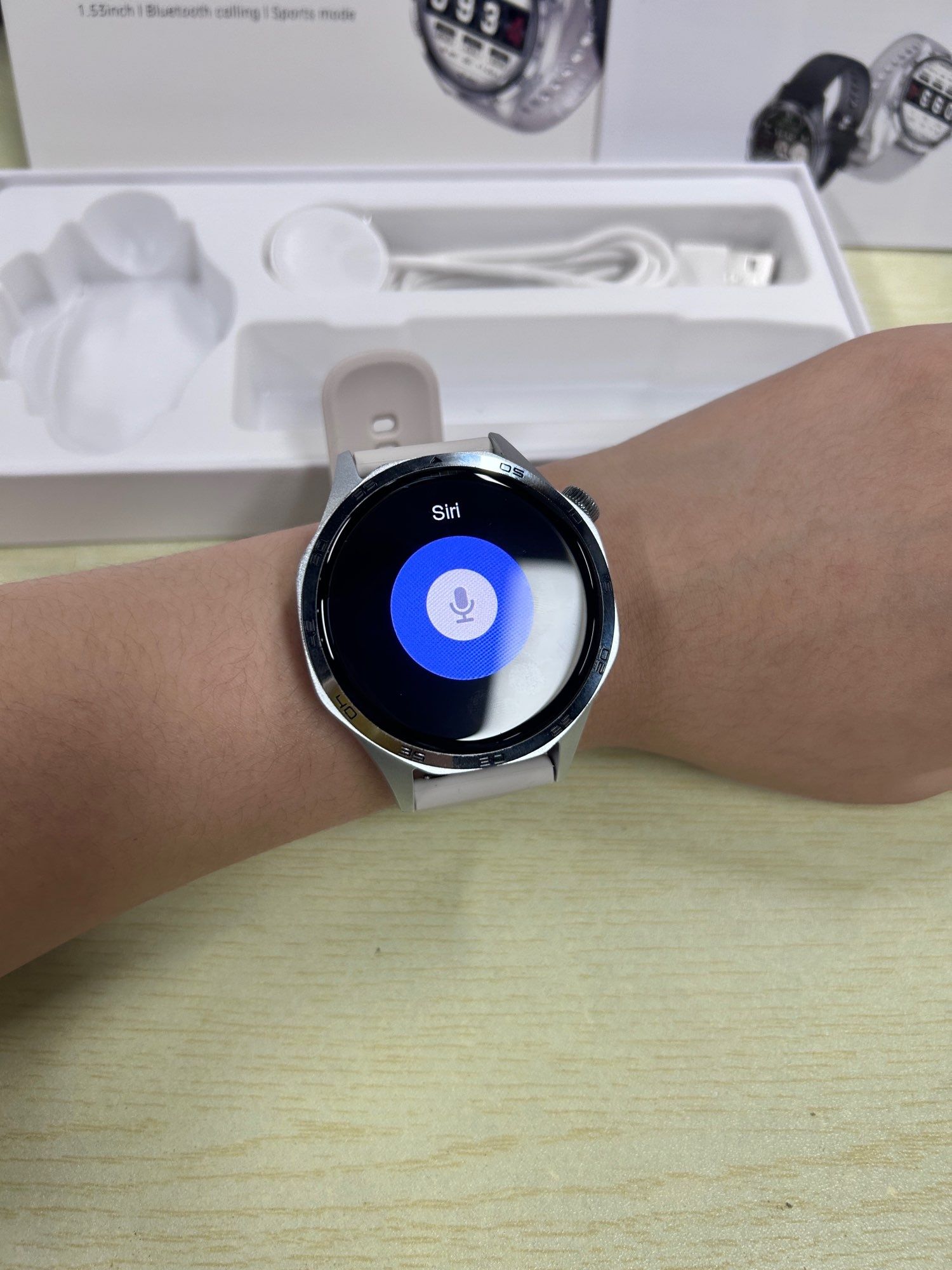 Smartwatch GT5 Pro Srebrny bransoleta i pasek